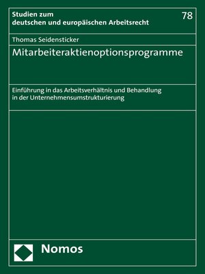 cover image of Mitarbeiteraktienoptionsprogramme